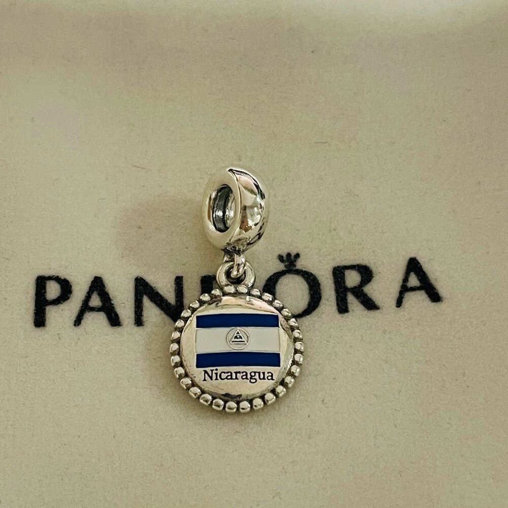 Pandora Nicaragua Flag Exclusive Charm Pendant